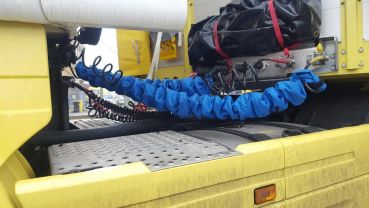 Schutzüberzug LKW-Spiralkabel Blau 3m Länge