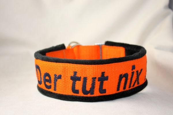 Zugstophalsband Der tut nix ! Größe 46cm